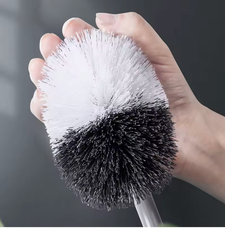 Toilet curve brush