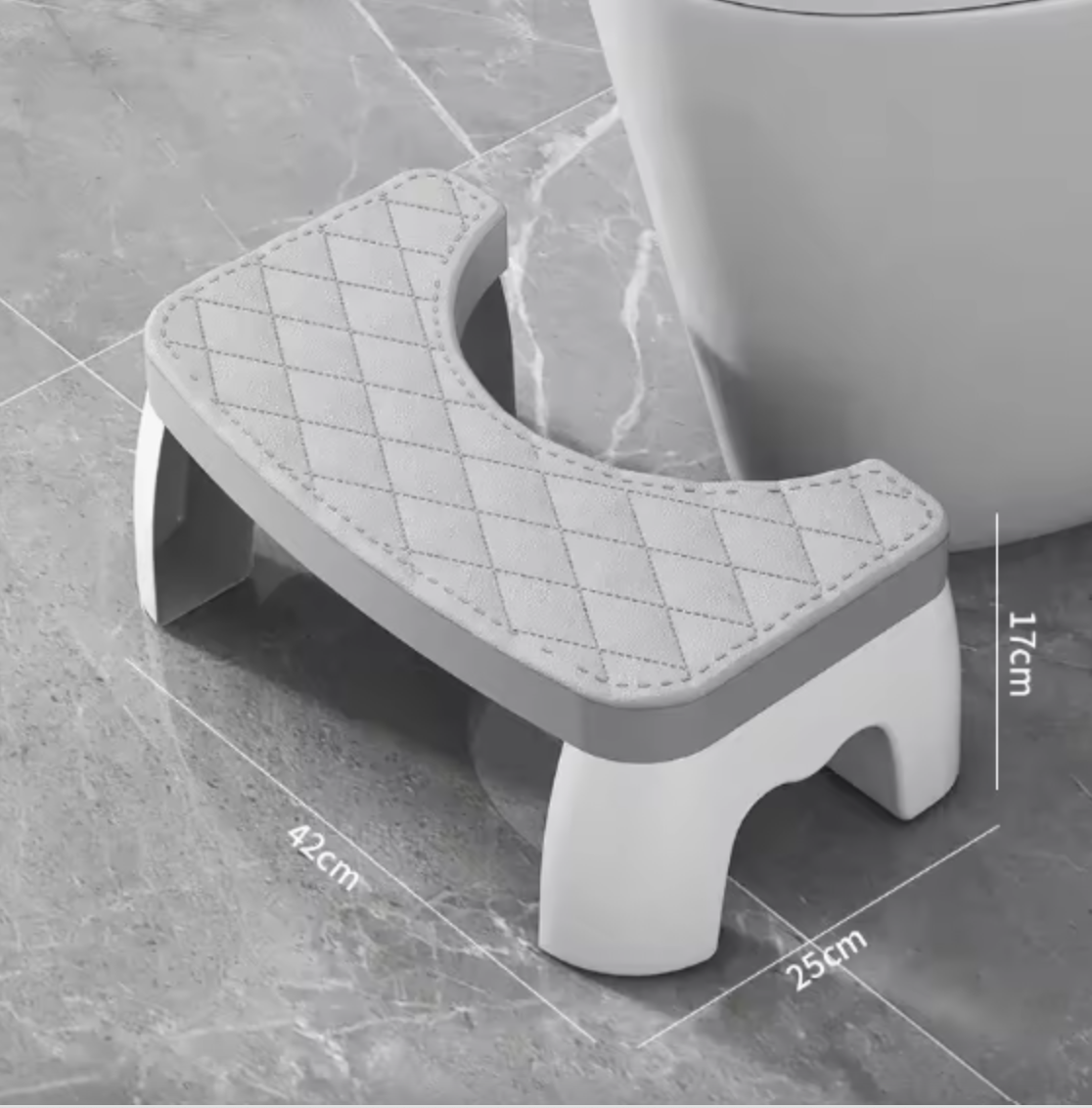 Anti-slip toilet stool