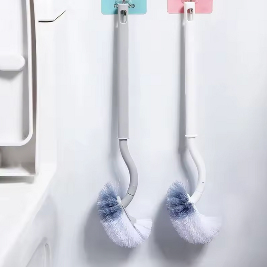 Toilet curve brush