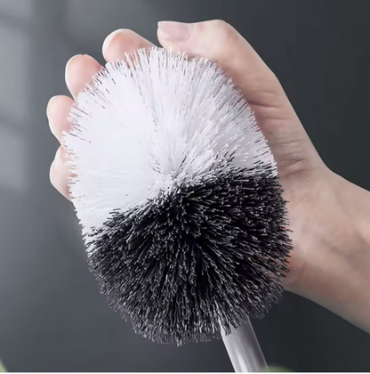 Toilet curve brush